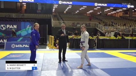AMANDA MARIE BENNETT vs DEVAN M QUITTER 2024 Pan Jiu Jitsu IBJJF Championship