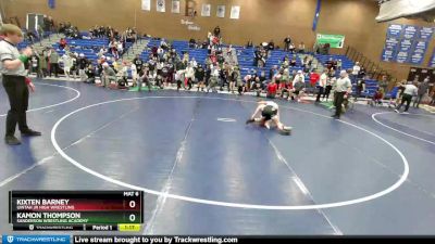 100 lbs 1st Place Match - Kamon Thompson, Sanderson Wrestling Academy vs Kixten Barney, Uintah Jr High Wrestling