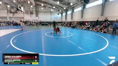 100 lbs Cons. Round 3 - Yadira Guajardo, ONE Wrestling Academy vs Karizma Benton, Rise Wrestling