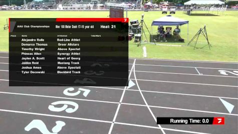 Youth Boys' 100m, Prelims 21 - Age 17-18