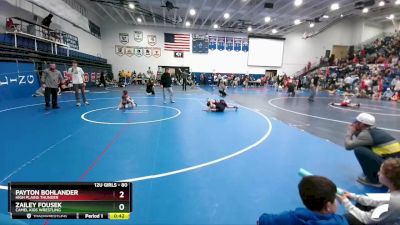 80 lbs Round 1 - Payton Bohlander, High Plains Thunder vs Zailey Fousek, Camel Kids Wrestling