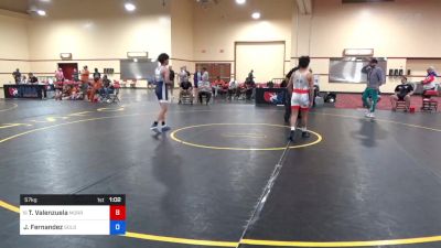 57 kg Cons 32 #2 - Ty Valenzuela, Morris Fitness Wrestling Club vs Josiah Fernandez, Goldman's Wrestling Academy Of The Rockies