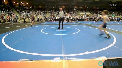 76 lbs Consi Of 8 #2 - Asher Bingham, Division Bell Wrestling vs Jericho Burkart, Tahlequah Wrestling Club