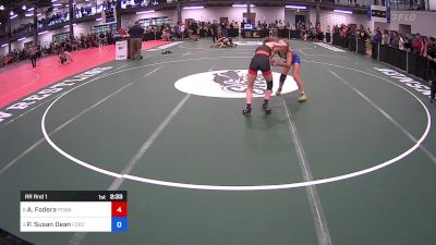 100 lbs Rr Rnd 1 - Ava Fodera, Poway High School vs Peggy Susan Dean, Force Wrestling