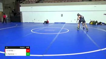 74 lbs Semifinal - Samuel Cortez, California vs Hector Ramirez, Dog Pound Wrestling