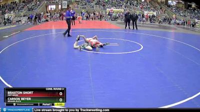 82 lbs Cons. Round 3 - Braxton Short, Mat Sense vs Carson Beyer, Nevada Elite