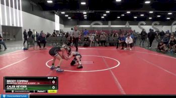 65 lbs Placement Matches (8 Team) - Caleb Heyder, Minions Black (GA) vs Brody Compau, Roundtree Wrestling Academy