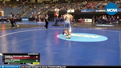 285 lbs Quarterfinal - Zach Peterson, Augustana (SD) vs Taniela Feliciano-Takafua, Simon Fraser