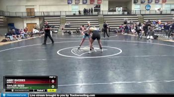 130 lbs Round 2 (8 Team) - Abby Rhodes, Quincy vs Taylor Reed, Westminster University