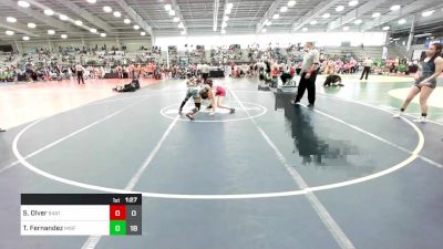 120 lbs Rr Rnd 1 - Saige Olver, Valley Vixxens vs Taina Fernandez, Misfits Girls Wrestling