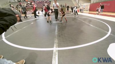 43 lbs Rr Rnd 2 - Brenden Barron, Pin-King All Stars vs John MacMunn, Perry Wrestling Academy