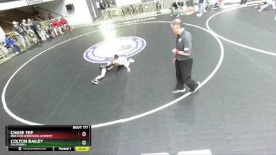 63 lbs Champ. Round 2 - Colton Bailey, California vs Chase Tep, Red Star Wrestling Academy