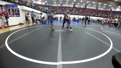 80 lbs Semifinal - Crew Swigart, Choctaw Ironman Youth Wrestling vs Kellen Armstrong, Newcastle Youth Wrestling