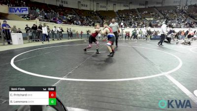 Semifinal - Cael Pritchard, Bristow Youth Wrestling vs Braxton Lemmons, Barnsdall Youth Wrestling