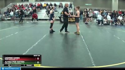 109 lbs Placement Matches (16 Team) - Alyssa Poe-Hatten, University Of Providence vs Jasmine Sands, Texas Wesleyan