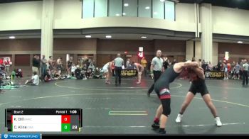 120 lbs Round 1 (6 Team) - Chase Kline, Contenders Wrestling Academy Blue vs Kason Dill, Believe To Achieve WC