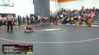 85 lbs Quarterfinal - Tytus Steapp, Big Game Wrestling Club vs Colin Smith, McDominate Training Center