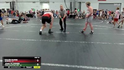 215 lbs Round 4 (8 Team) - Kaleb Dumin, Bearcats vs John Plummer, Town Wrestling VHW