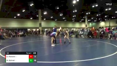 105 lbs Placement Matches (16 Team) - Madelynn Bohnet, Nebraska Hula Girls vs Gable Hemann, Iowa Despicables