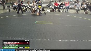 80 lbs Placement (4 Team) - Jeremy Aiden Carver, Untouchables-Olympia vs Dylan Nieuwenhuis, Michigan Grappler RTC