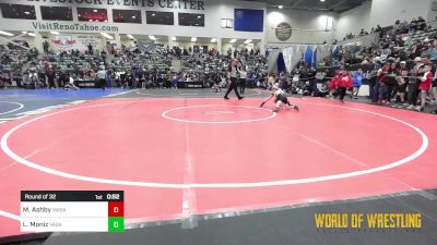 55 lbs Round Of 32 - Murphy Ashby, Wasatch Wrestling Club vs Lincoln Moniz, Vasky Bros