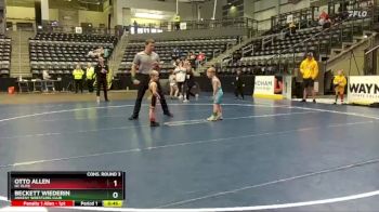 45 lbs Cons. Round 3 - Beckett Wiederin, Ankeny Wrestling Club vs Otto Allen, DC Elite