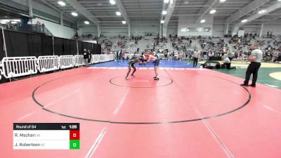 132 lbs Round Of 64 - Ryan Mazhari, VA vs Jhi Robertson, NC