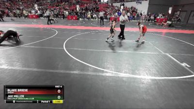 75 lbs Cons. Round 5 - Blake Briese, Amery vs Jax Miller, Mollitium Wrestling Club