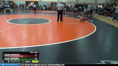 PW-4 lbs Quarterfinal - Kane Kuennen, Spartan Wrestling Club vs Colin Gnewuch, Eastern Iowa Wrestling Club