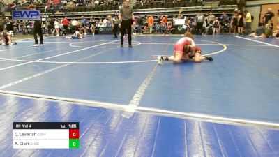 62 lbs Rr Rnd 4 - Oakley Leverich, Cushing vs Ashlynn Clark, Choctaw Ironman Youth Wrestling