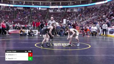 121 lbs Quarterfinal - Keanu Dillard, Bethlehem Cath vs Elijah Hewitt, Northeastern