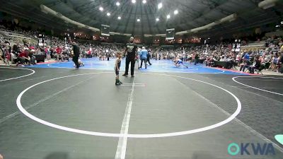 43 lbs Round Of 32 - Kade Whitenack, Pryor Tigers vs Maddox Thompson, Newkirk Takedown Cub