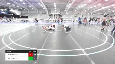 170 lbs Rr Rnd 3 - Danny Haubert, Grit Mat Club Red vs Jacob Perkins, Upstate Uprising