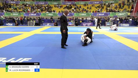 VICTÓRIA BRANDÃO BARROS vs MARIA LUIZA RODRIGUES C. L. SANT 2024 Brasileiro Jiu-Jitsu IBJJF