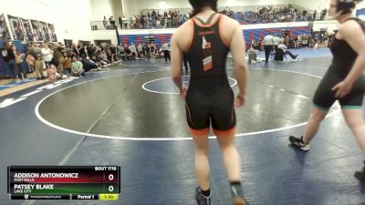 132 lbs Cons. Round 3 - Patsey Blake, Lake City vs Addison Antonowicz, Post Falls