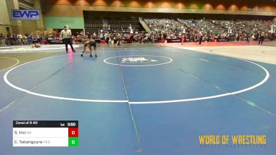 75 lbs Consi Of 8 #2 - Sean Hin, Red Wave Wrestling vs Cashess Tabangcura, Pride Nevada