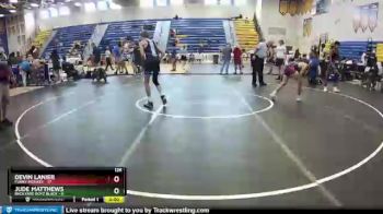 126 lbs Round 4 (8 Team) - Devin Lanier, Funky Monkey vs Jude Matthews, Backyard Boyz Black