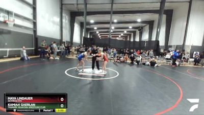 117 lbs Round 1 - Maya Lindauer, Olympiad RTC vs Kamiah Gaerlan, Thunder Mountain Wrestling Club