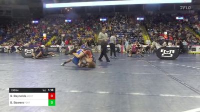 130 lbs Consy 3 - Gaige Reynolds, Montgomery vs Brady Bowers, Fort LeBoeuf