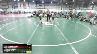 120 lbs Round 3 (4 Team) - Mark Hughner, GREAT BRIDGE WC vs Finn Cunningham, TROJAN WRESTLING CLUB