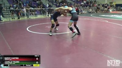 116 lbs Quarterfinal - Camille Tauro, Corona Del Mar vs Kathy Castro, Montclair