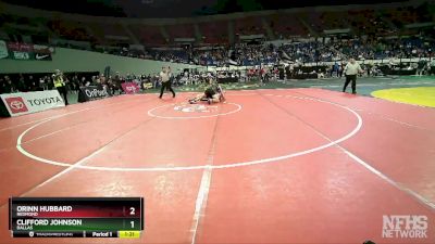 5A-190 lbs Semifinal - Clifford Johnson, Dallas vs Orinn Hubbard, Redmond