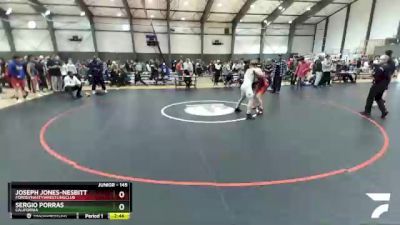 145 lbs Quarterfinal - Joseph Jones-Nesbitt, FordDynastyWrestlingClub vs Sergio Porras, California