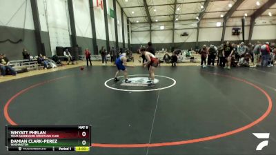 195 lbs Cons. Round 3 - Whyatt Phelan, Team Aggression Wrestling Club vs Damian Clark-Perez, Washington