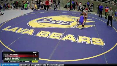 90 lbs Round 2 - Stella Conley, Central Linn Mat Club vs Audrie Sanchez, Hidden Valley Mat Club