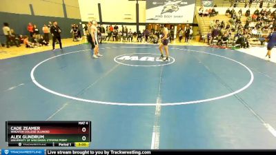 157 lbs Cons. Round 1 - Cade Zeamer, Wheaton College (Illinois) vs Alex Gundrum, University Of Wisconsin-Stevens Point