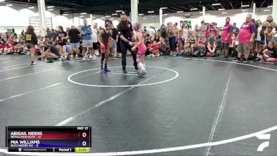 84 lbs Round 4 (6 Team) - Mia Williams, Buccaneers WC vs Abigail Neidig, Revolution Elite