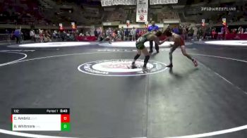 132 lbs Cons. Round 3 - Caden Ambriz, Leland vs Braden Whitmore, California