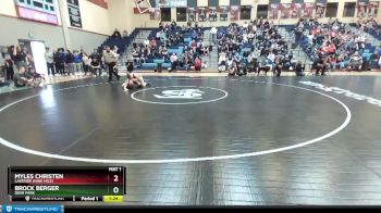 126 lbs 1st Place Match - Myles Christen, Lakeside (Nine Mile) vs Brock Berger, Deer Park