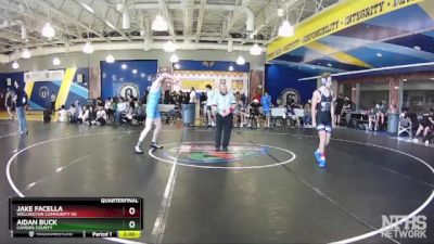 157 White Quarterfinal - Aidan Buck, Camden County vs Jake Facella, Wellington Community Hs